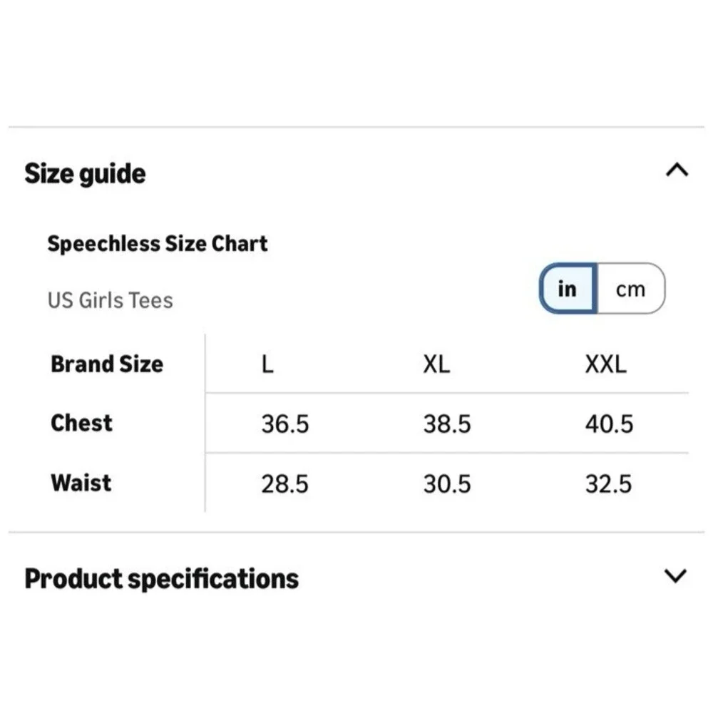 Speechless Girl's Graphic‎ T-Shirt Cute Dog Frenchie Size XL White